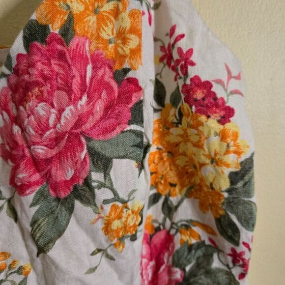 Cynthia Rowley 100% Linen Candy Rose Summer Sundress Size 6 - Picture 5 of 7